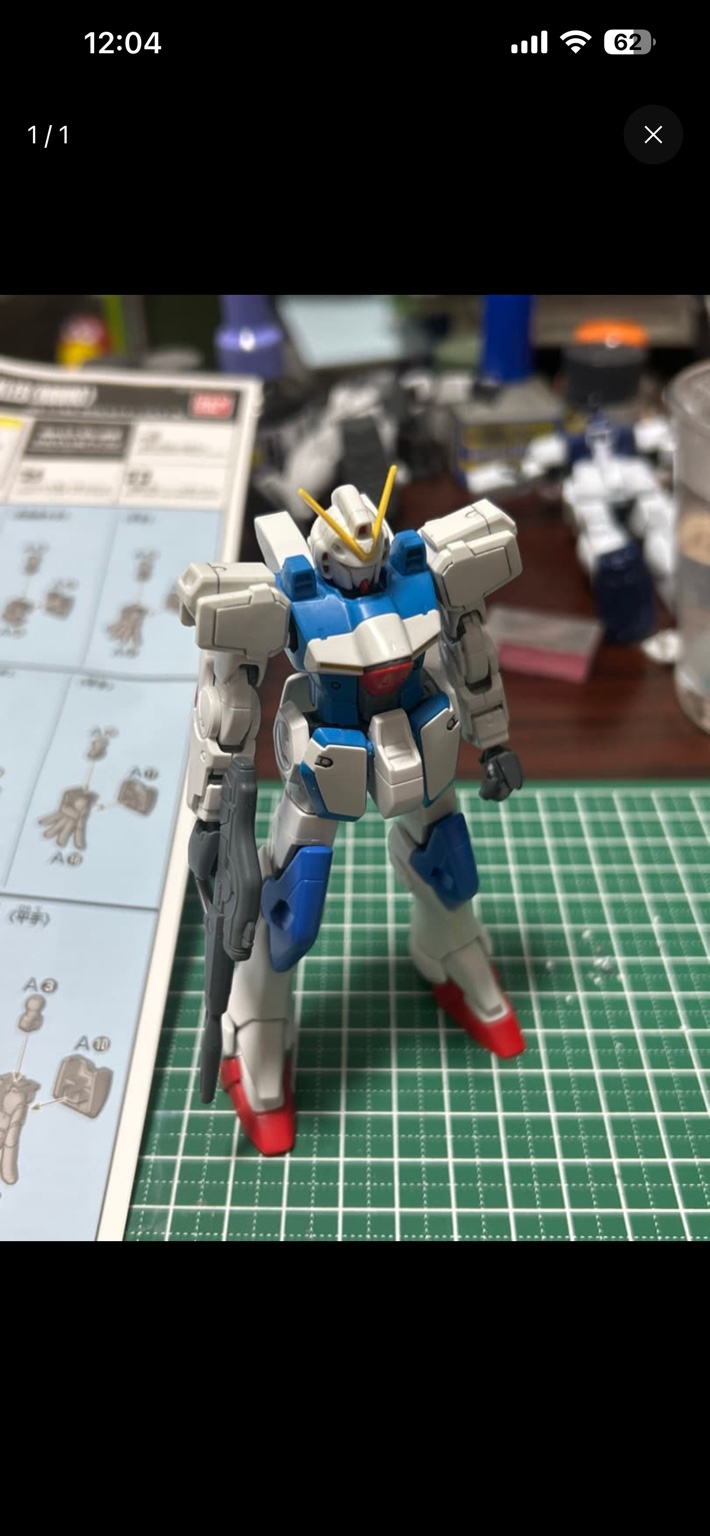 仮組みした全身